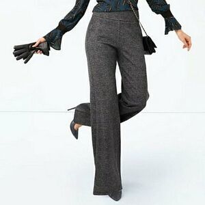 Cabi Dress pants Wide leg high waist 3740 Glen Check plaid office preppy academi